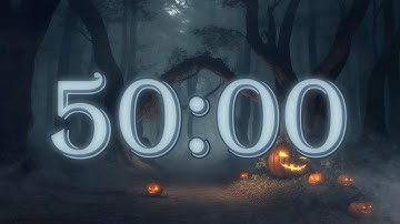 SPOOKIEST Countdown Timer EVER 50 Minutes of Halloween Music