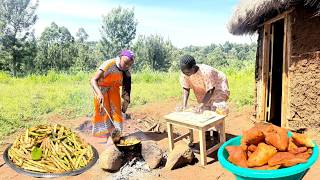 Simple Village Morning 🌞 Mum Prepares Tasty Beans Stew For Family Breakfast
