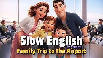 Family Trip to the Airport | Easy English Listening Practice (A2 Level)