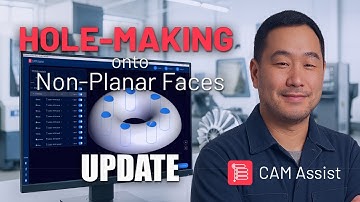 Hole-making into Non-planar Faces with CAM Assist