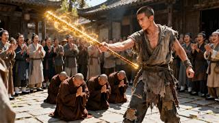 武俠電影！邋遢乞丐竟是一代宗師，一招秒殺少林武僧！#成龍 #武俠 #功夫 #劉亦菲 #王一博 #肖戰