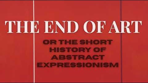 The Revolution of Chaos or abstract expressionism in 6 minutes