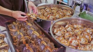 Golden CRAB YOLK！ Chinese Mitten Crab Catching and Cooking, 300 a day / 秋季鮮味爆發！肥美大閘蟹捕撈, 螃蟹餵養-南庄養蟹人家