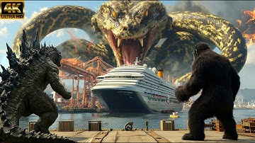 Godzilla & King Kong vs Giant Python Snakes: A City-and-Sea Battle No One Expected