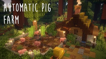 Minecraft | How to Build an Automatic Pig Farm - Java & Bedrock