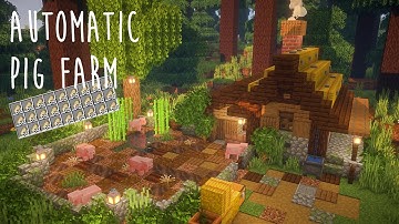 Minecraft | How to Build an Automatic Pig Farm - Java & Bedrock