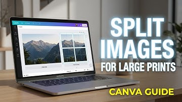 How To Split Images For Large Prints Using Canva