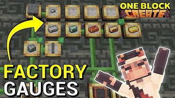 Getting FACTORY GAUGES In Create One Block!
