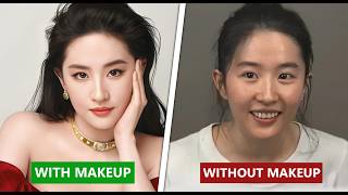 Top 16 Beautiful Chinese Actresses With and Without Makeup