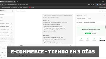 Crea una Tienda Online Millonaria en Solo 3 Días | MiniMax Agent
