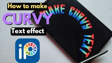 How to make Curvy Text in IBIS PAINT X | Easy ARCH text Effect tutorial for beginners 
