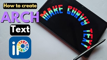 How to make Curvy Text in IBIS PAINT X | Easy ARCH text Effect tutorial for beginners 