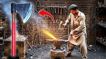 Inside a Real Axe Making Workshop – Handmade Axes Step by Step