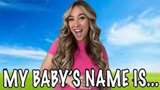 TELLING my FAMILY of 18 my BABY'S NAME!!