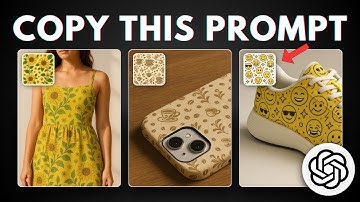 How to Create SEAMLESS Patterns with ChatGPT & Turn Them into Sellable Product Mockups