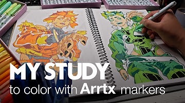 1 HOW  I Learn To Color With ArrtX Acrylic marker