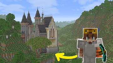 I Built a MOUNTAIN Castle in My Minecraft World