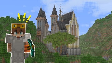 I Built a MOUNTAIN Castle in My Minecraft World