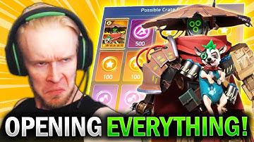 OPENING ALL MY EVENT CRATES for Legendary Pilot GALVAN - Mech Arena