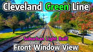 ⁴ᴷ⁶⁰ Driver’s View: Cleveland RTA Green Line – Green Road to Tower City (Rare Charter Ride!)