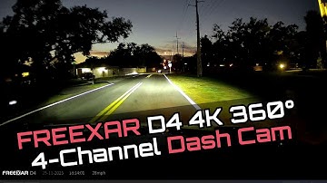 FREEXAR D4 4K 360° Dash Cam – Full 4-Channel Unboxing & Review