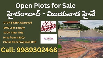 Open Plots for Sale on Hyderabad – Vijayawada Highway | DTCP & RERA Approved Plots