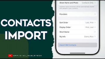 How To Import Sim Contacts On iPhone Step By Step