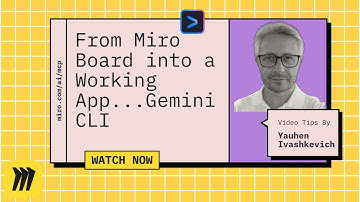 We turned a Miro board into a WORKING APP with Gemini CLI + Miro MCP 🤯