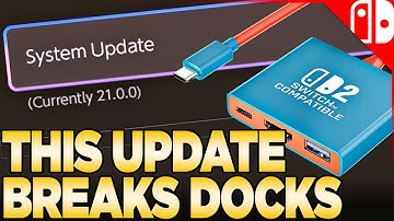 Nintendo Switch Update BREAKS Some Docks!