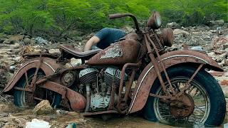 Man Restores 40-Years-Old Classic Motorcycle Back to New | Start to Finish by @LiveWithCreativity