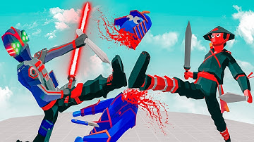 2x NINJA MASTER vs EVERY UNIT | Totally Accurate Battle Simulator-TABS