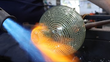 Full Glassblowing Process - Making a Bud Vase