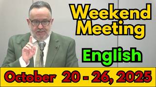 Weekend Meeting 2025 | Watchtower Study (October 20-26) | English | Weekend Meeting