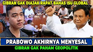 DON'T UNDERSTAND GLOBAL ISSUES! Prabowo Doesn't Invite Gibran to a Meeting to Discuss Geopolitics
