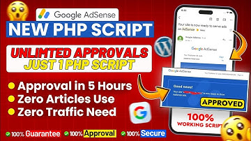 Get 20+ Adsense Approvals in 1 Day Using PHP Script 🔥 Fast AdSense Approval Trick ✅ 12 Hour Method