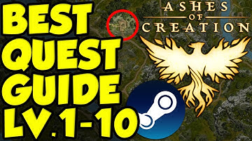 BEST ASHES OF CREATION EARLY LEVEL GUIDE! Ashes of Creation Early Access Quest Guide