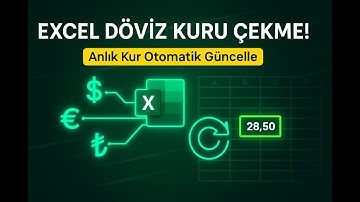 EXCEL DÖVİZ KURU ÇEKME | Döviz Kur Otomatik Güncelle