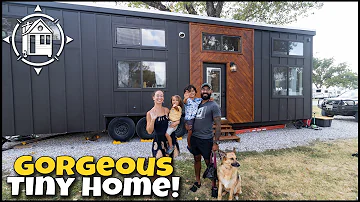 This family of 4 lives big in a small space - Tiny Home Tour!