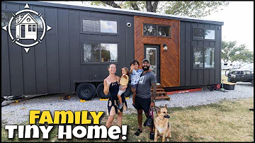 This family of 4 lives big in a small space - Tiny Home Tour!