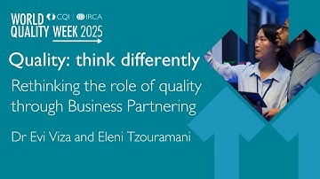 World Quality Week 2025 I Rethinking the role of quality through Business Partnering