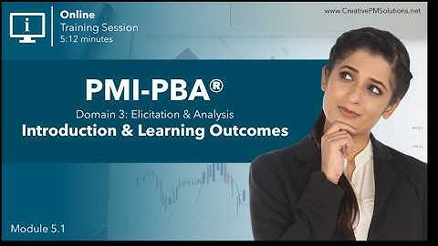 PMI-PBA® Module 5.1 | Elicitation & Analysis Introduction and Learning Outcomes