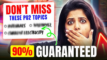 ✅ Top Scoring PU2 Topics You MUST Study for 90%+ | PU2 Weightage Analysis 2026