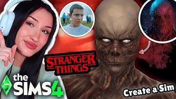 recreating ICONIC Characters from STRANGER THINGS in The Sims 4 | @jeyjeybink @Simspirationyt