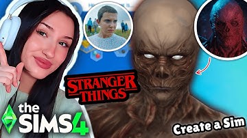 recreating ICONIC Characters from STRANGER THINGS in The Sims 4 | @jeyjeybink @Simspirationyt