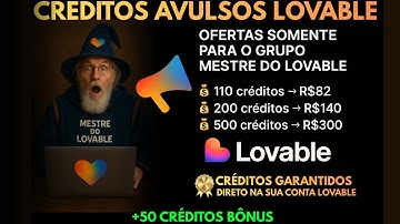 Créditos Avulsos Lovable No PIX