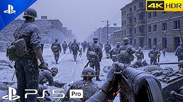 (PS5 PRO) WWII Best Missions Part 1 | CINEMATIC ULTRA Graphics Gameplay [4K 60FPS HDR] Call Of Duty