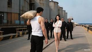 所有人都不相信搬米小工能救下女總裁，豈料他竟是隱世武神！一掌震碎體內鋼釘解除封印，恐怖氣息讓惡霸立馬磕頭認錯求原諒#侠之大者