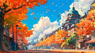 Windy Autumn 🍂 Soul Lofi Autumn Music 🍁 Peaceful Wind ~ Positive Morning [Lofi Hip Hop - Lofi Music]