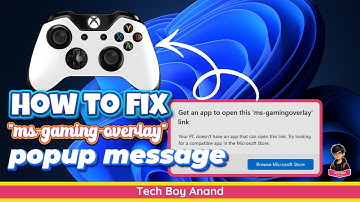 Fix “ms-gaming-overlay” Popup Message on Windows 11 | Easy Registry Editor Fix (2025 Guide) 🔧