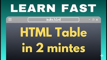 How to Create Tables | Table in HTML and CSS | HTML CSS Tutorial